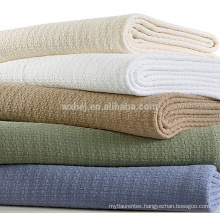 Manufacturers Solid Color Cellular Thermal Heavy Cotton Blanket